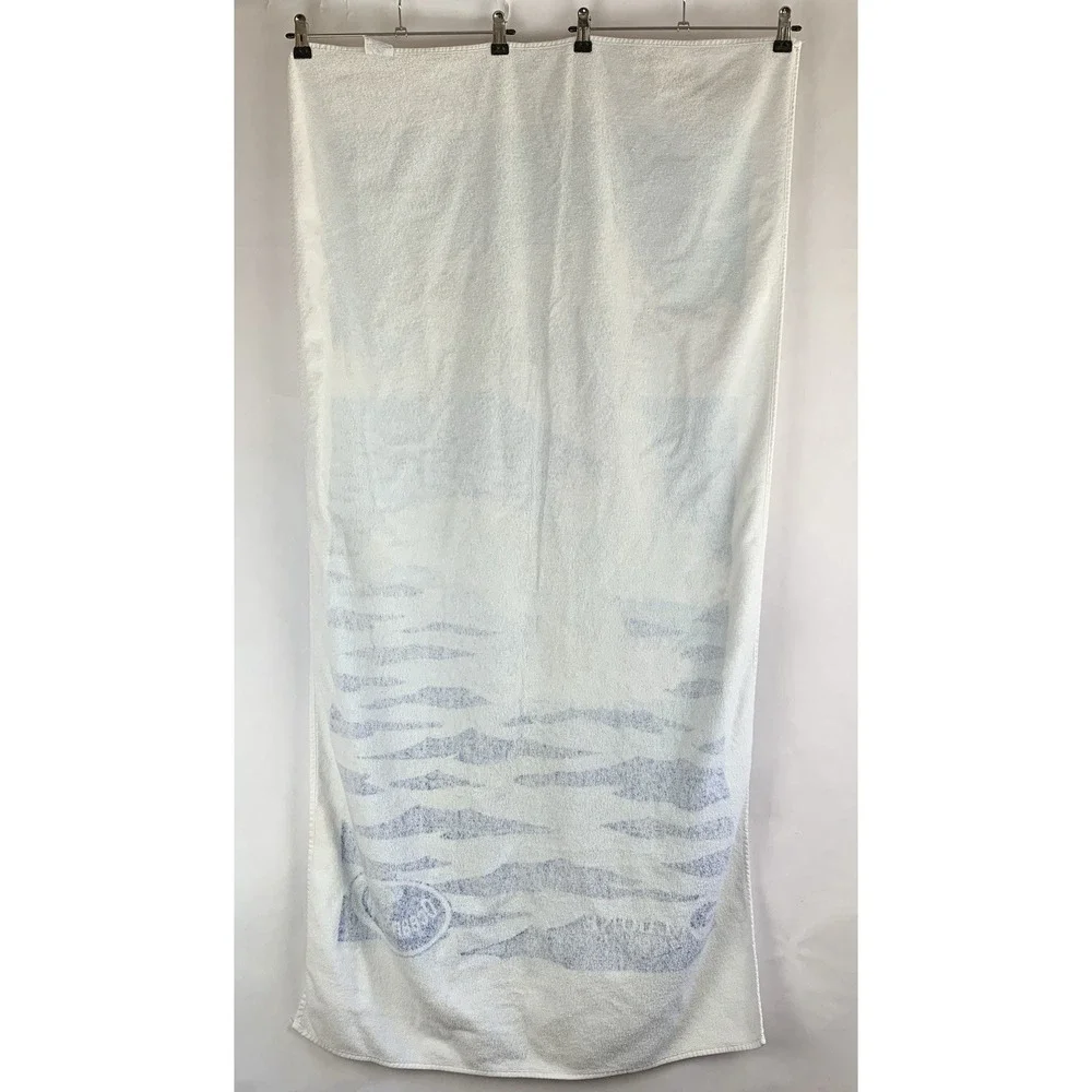 Vintage Beach Towel Dolphins Ocean Spray 90s Y2K Cotton Pool Summer Fun 26x50